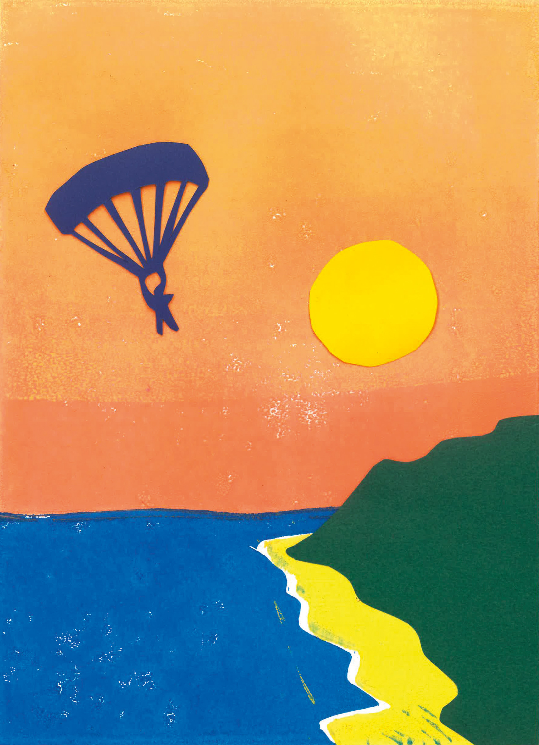 Linoldruck Illustrationen